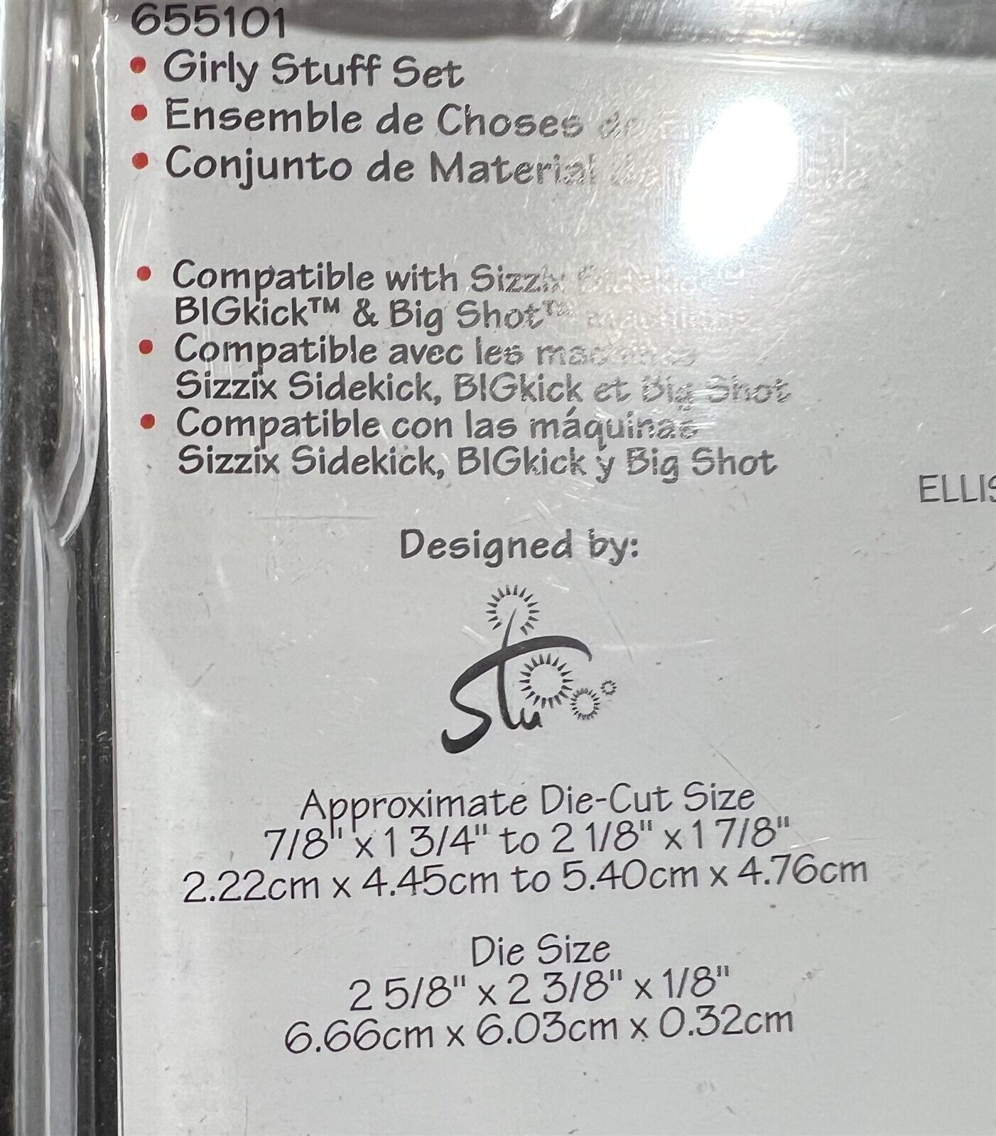 Sizzix GIRLS Diva Crown Telephone Girly Stuff Bigz Sizzlits Dies Lot of 3