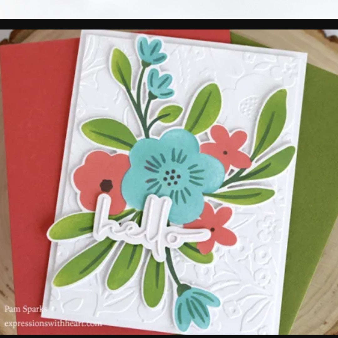 Spellbinders HELLO BLOOMS Snowflake Ornaments Diamonds Layering Stencils Lot 
