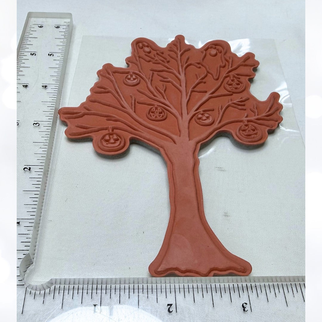 Penny Black TRICK OR TREAT Dark Spirits Halloween Witch Pumpkins Rubber Stamps