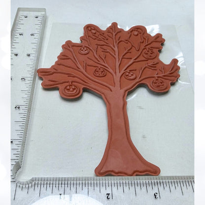 Penny Black TRICK OR TREAT Dark Spirits Halloween Witch Pumpkins Rubber Stamps