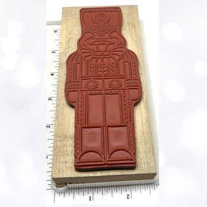 Holly Berry House NUTCRACKER Christmas Holiday Wood Rubber Stamp