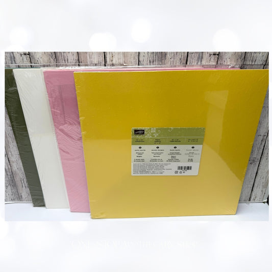 Stampin Up 12X12 CARDSTOCK Paper Brights Regals Lot