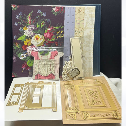Anna Griffin ANTIQUE ARMOIRE Closet Dress Fashion Dies Kit