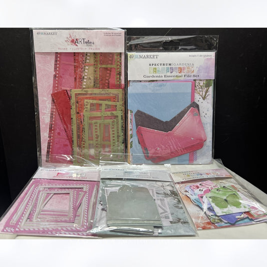 49 and Market FILM STRIPS Tags Die Cuts Embellishments Pockets Lot