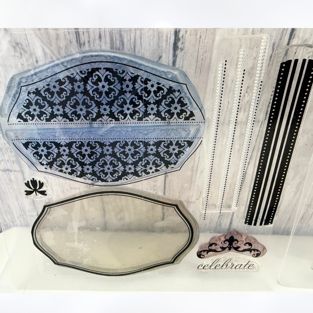 Papertrey Ink MAT STACK 1 Frames Collection Rubber Stamps Dies