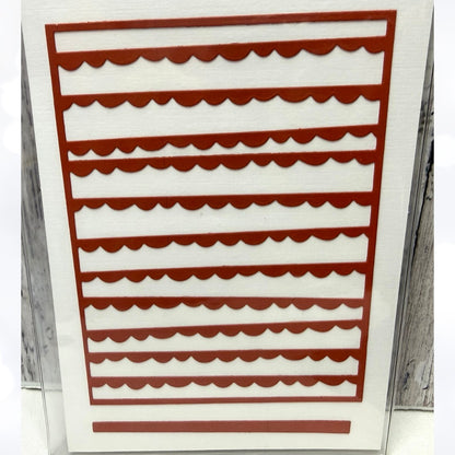 Papertrey Ink SCALLOPS Background Cover PLate Die