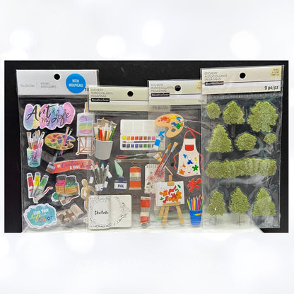 Recollections BABY CRAFTING Wedding 3D Stickers Lot of 14