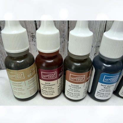 Stampin Up INK REFILLS Regals Neutrals Stamp Pad Reinkers Lot of 8