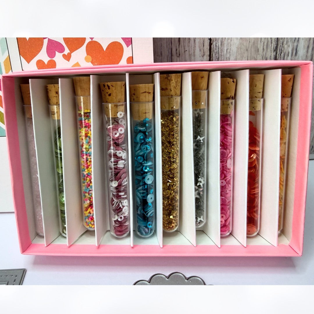 Papertrey Ink SHAKERS & SPRINKLES Make It Market Kit Rubber Stamps Dies
