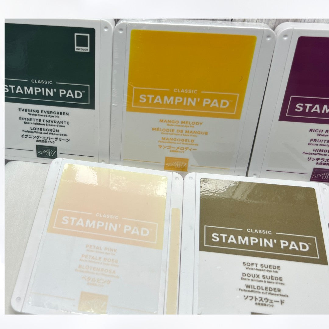 Stampin Up INK PADS Foam Stamp Pads Lot of 7