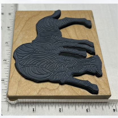 Zebra Safari Zoo Baby Animals Africa Rubber Stamp