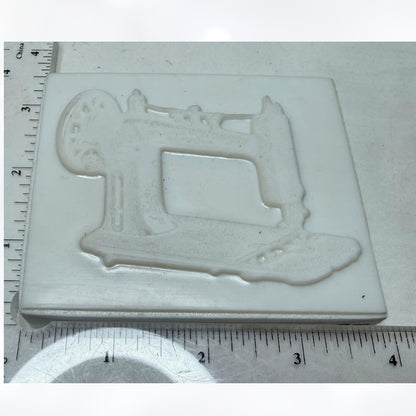 LaBlanche SEWING MACHINE Vintage Mixed Media Rubber Stamp