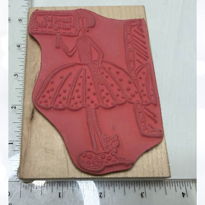 Stamps Happen DOLLY MAMA'S Does My Butt Look Big Funny Fashion Rubber Stamp