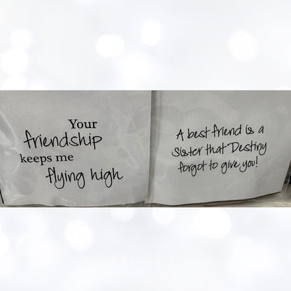 Rubbernecker FRIENDS Friendship Sentiments Greetings Rubber Stamps Lot of 7