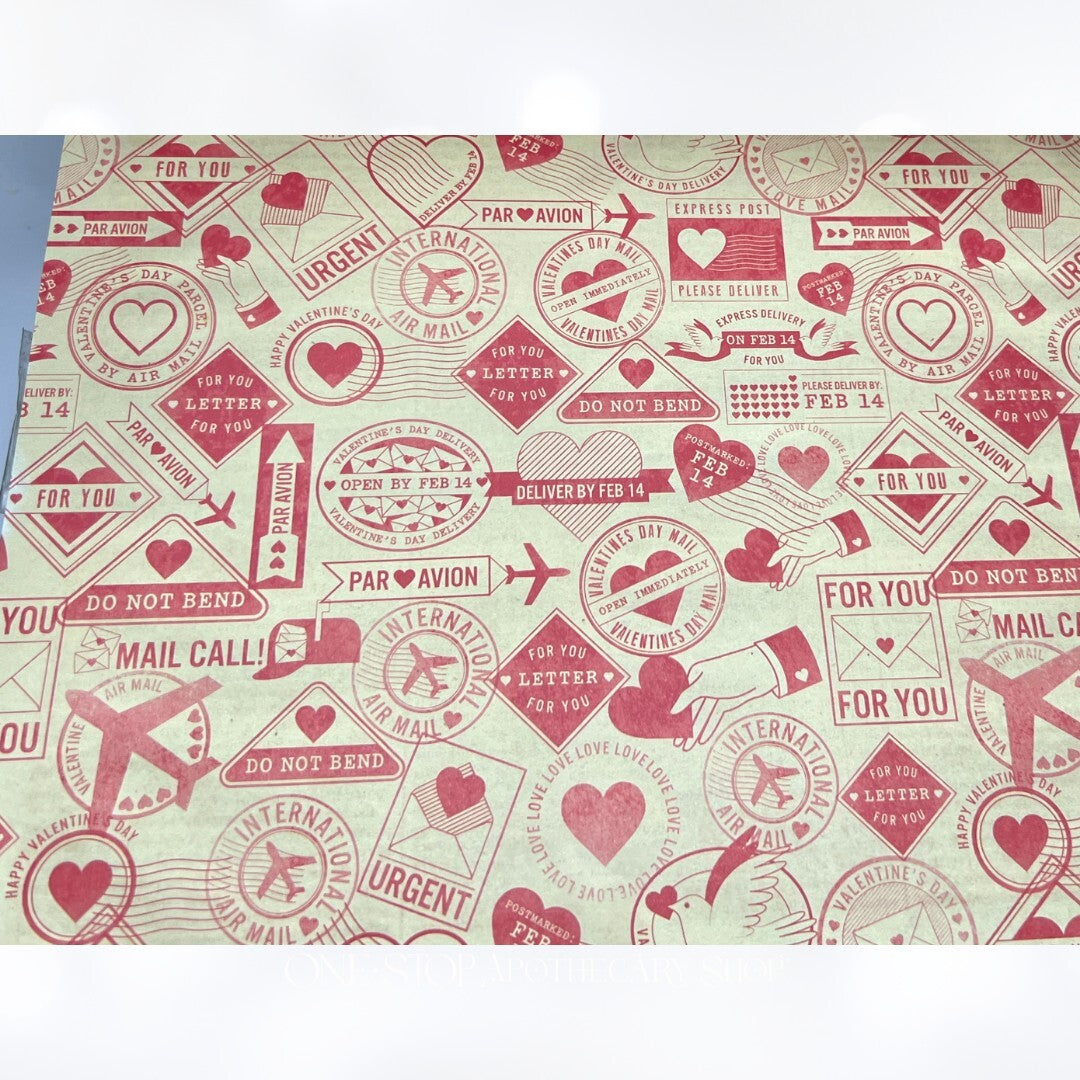 K & Company Martha Stewart VALENTINES DAY Hearts Love 12x12 Paper Cardstock Lot