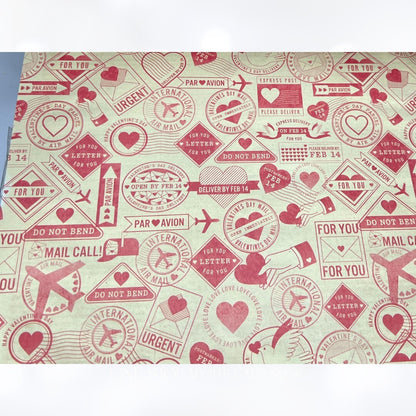 K & Company Martha Stewart VALENTINES DAY Hearts Love 12x12 Paper Cardstock Lot
