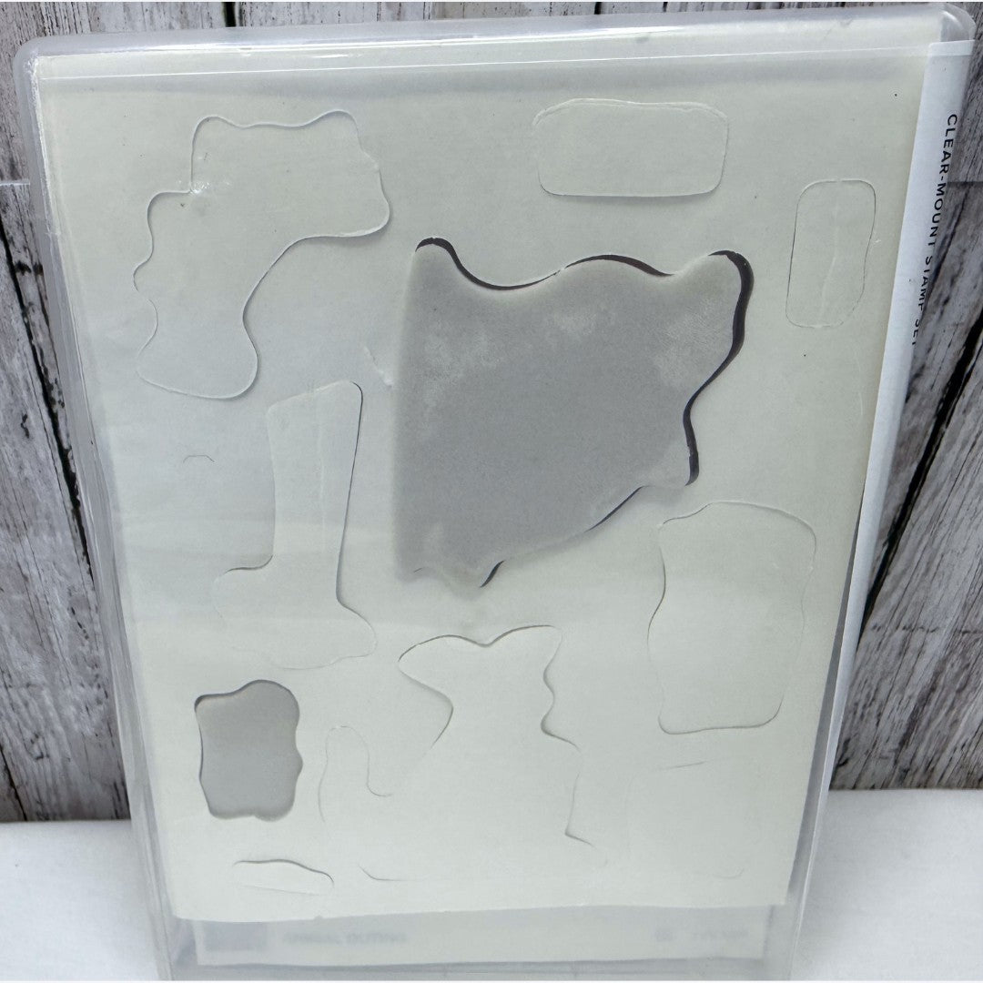 Stampin Up ANIMAL OUTING Friends Zoo Rubber Stamps Thinlits Dies