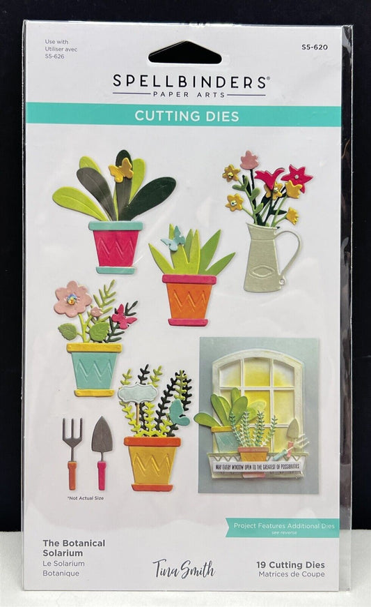 Spellbinders THE BOTANICAL SOLARIUM Tina Smith Plants Dies Set