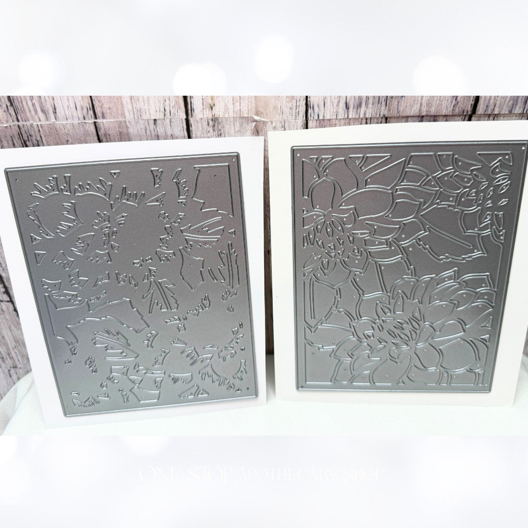 Altenew LAYERED FLORAL Flower Cover Plates Background Dies A & B