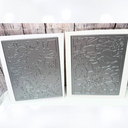 Altenew LAYERED FLORAL Flower Cover Plates Background Dies A & B