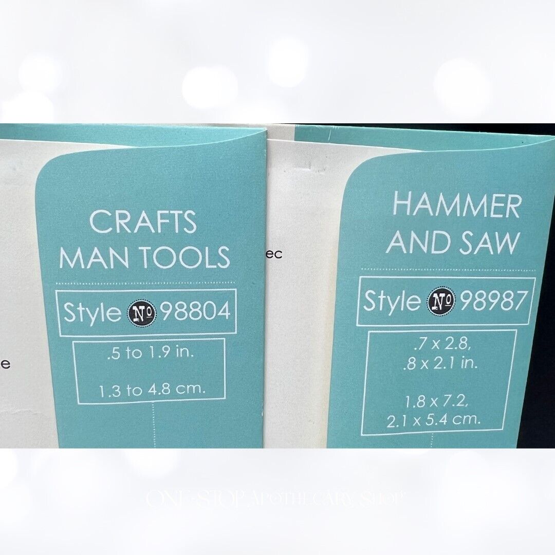 Memory Box MAN TOOLS Hammer & Saw Fathers Day Dad Dies Lot of 2