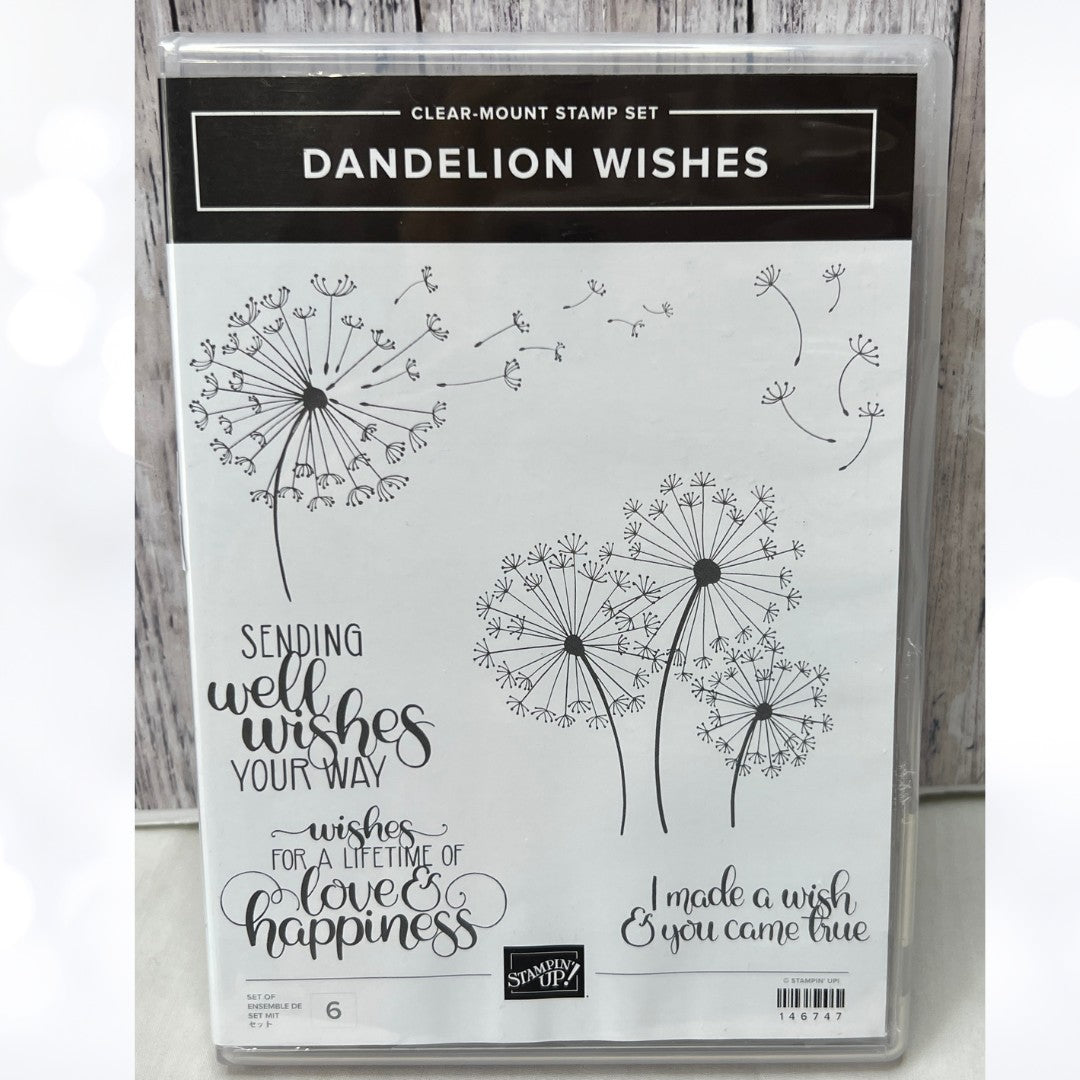 Stampin Up DANDELION WISHES Rubber Stamps