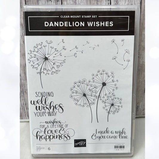 Stampin Up DANDELION WISHES Rubber Stamps