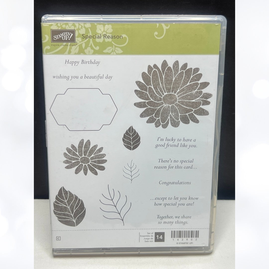 Stampin Up SPECIAL REASON Flowers Rubber Stamps