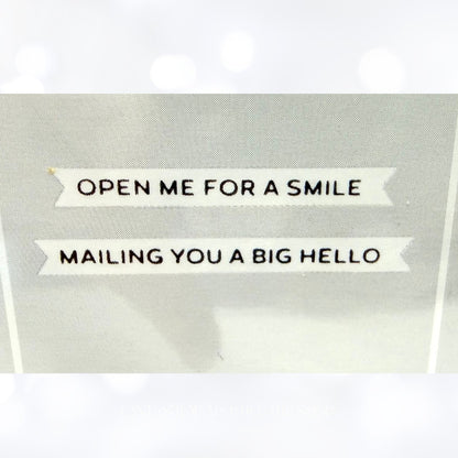 Spellbinders Glimmer SCATTERED LETTERS Envelopes of the Month April 2025
