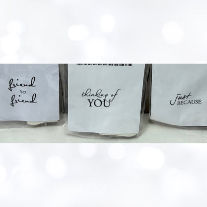 Rubbernecker FRIENDS Friendship Sentiments Greetings Rubber Stamps Lot of 7