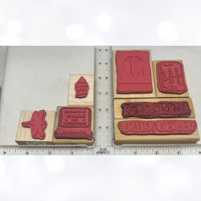 Stampers Anonymous MIXED MEDIA Create Rubber Stamps Lot of 7