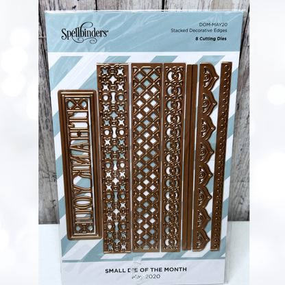 Spellbinders STACKED DECORATIVE EDGES Small Dies of the Month