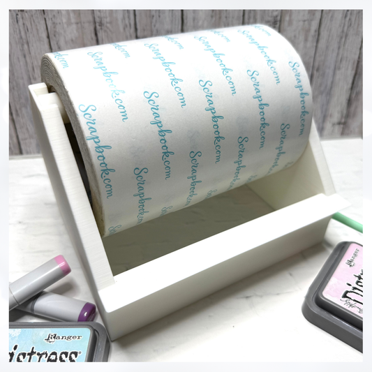Large WHITE TAPE DISPENSER 3D Printed Organizer Holder