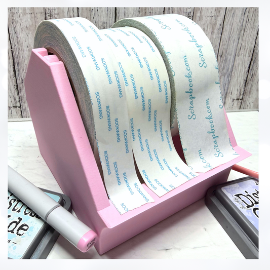 Medium PINK TAPE DISPENSER 3D Printed Organizer Holder
