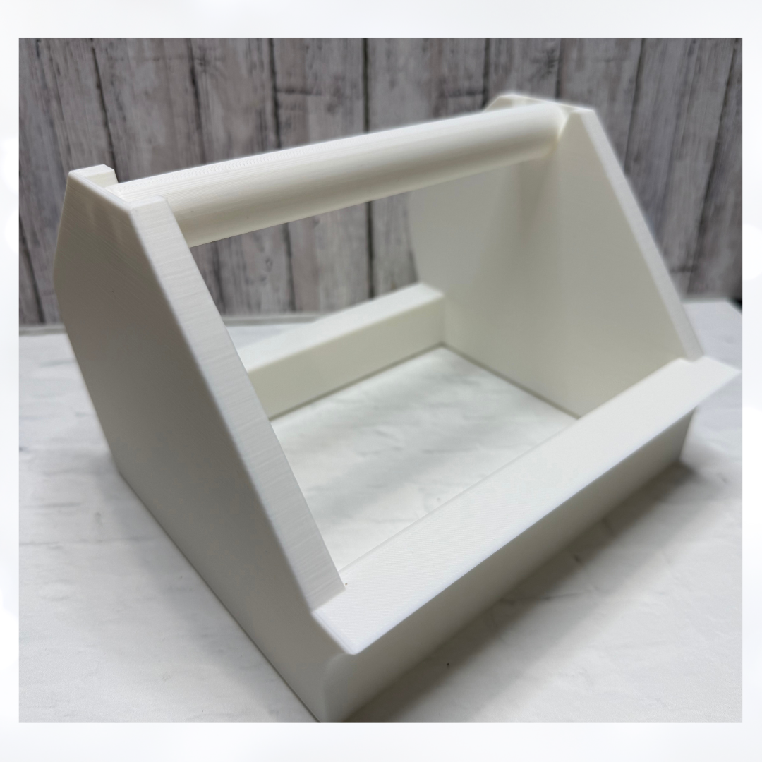 Large WHITE TAPE DISPENSER 3D Printed Organizer Holder