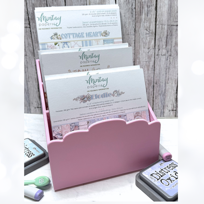 SCALLOPED CRAFTY CADDY Organizer 3D Printed PINK