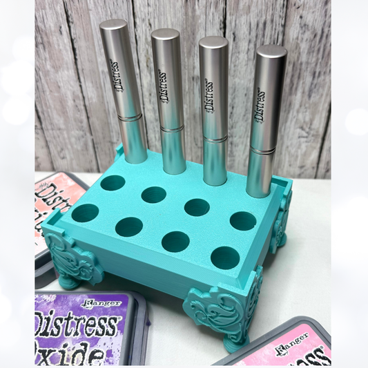 Teal Tim Holtz MINI BLENDING BRUSH Holder 3D Printed Organizer