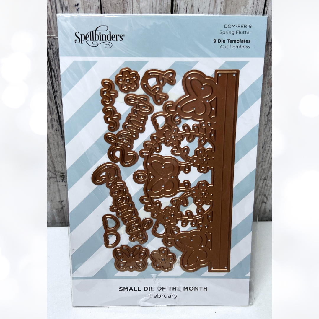 Spellbinders SPRING FLUTTER Butterfly Small Dies of the Month