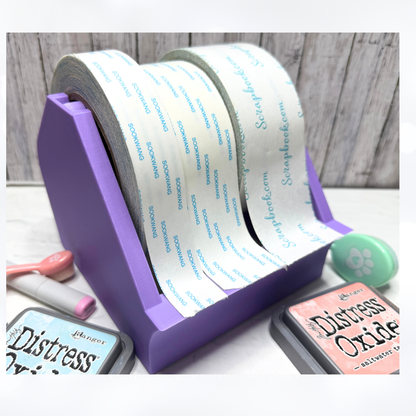 Medium PURPLE TAPE DISPENSER 3D Printed Organizer Holder