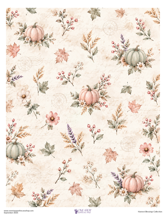 Harvest Blessings AUTUMN SPRIGS Patterned Rice Paper