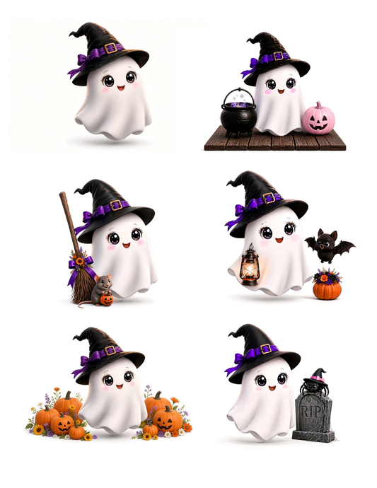 BOO-INA & FRIENDS Halloween Ghost Girl Rice Paper