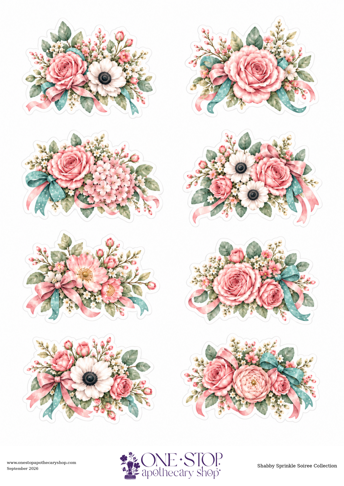 Sprinkle Soiree CELEBRATION BLOOMS Rice Paper