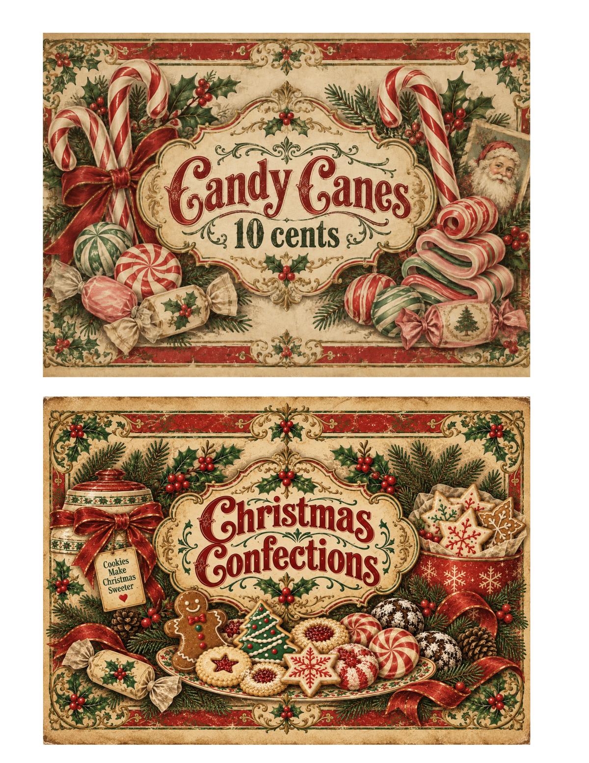CHRISTMAS CONFECTIONS Candy Rice Paper