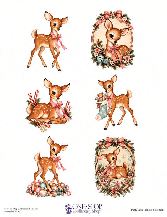 Pretty Little Prancers FROLICKING FAWNS Rice Paper