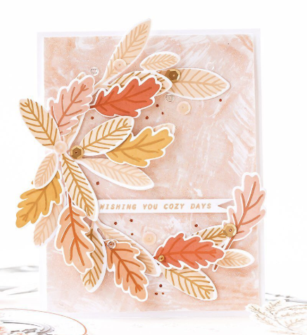 Pigment Craft FALL WREATH 秋のラバースタンプ＆ダイ