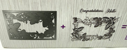 Gemini LOVELY LILAC & Butterfly Frame Rubber Stamps & Dies