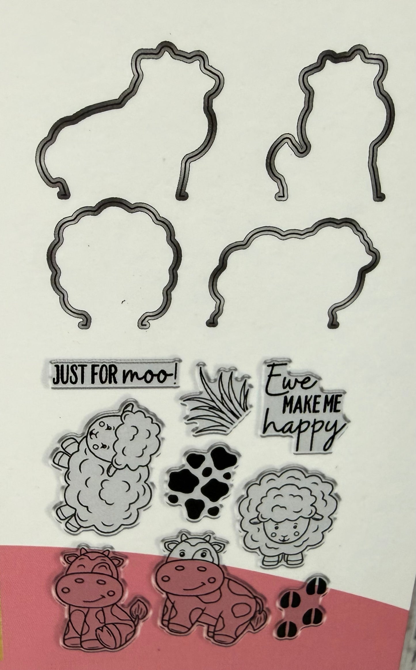 Crafter's Companion PAW-SITIVELY PERFECT Rubber Stamps & Dies
