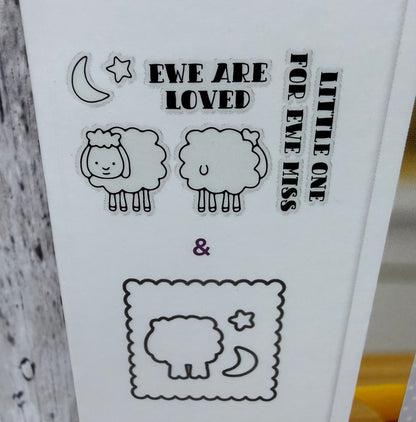 Gemini TWIRLING PIG Sheep Duck Interactive Rubber Stamps & Dies