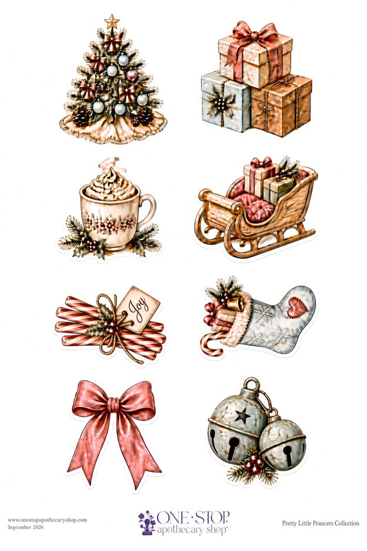 Pretty Little Prancers SLEIGH RIDE Ephemera Rice Paper