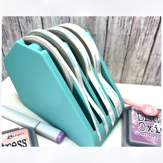 TEAL TAPE DISPENSER 3D Printed Organizer Holder-Free Shipping